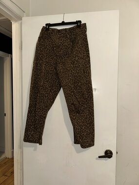 Banana Republic Brown Leopard Print Chinos